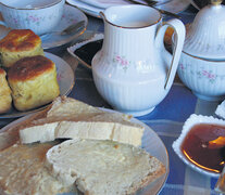 El té galés, un clásico de la merienda en Trevelin.