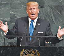 Trump dijo ante la Asamblea de la ONU que Estados Unidos necesitaba cuidar primero a sus propios ciudadanos. (Fuente: AFP) (Fuente: AFP) (Fuente: AFP)