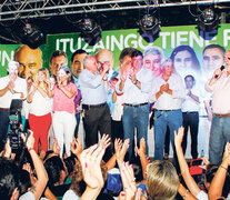 Rogelio Frigerio en el acto de campaña que anoche se realizó en la ciudad correntina de Ituzaingó. (Fuente: Leandro Teysseire) (Fuente: Leandro Teysseire) (Fuente: Leandro Teysseire)