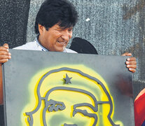 Evo Morales dio un discurso en homenaje al Che. (Fuente: AFP) (Fuente: AFP) (Fuente: AFP)