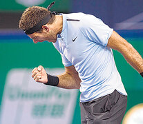 Del Potro ayer frente a Zverev, al que venció por primera vez. (Fuente: AFP) (Fuente: AFP) (Fuente: AFP)