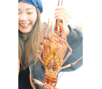 Crayfish o rock lobster, la langosta que conforma el “plato estrella” de la travesía. (Fuente: Graciela Cutuli) (Fuente: Graciela Cutuli) (Fuente: Graciela Cutuli)