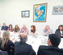 Los referentes del Movimiento Obrero Santafesino recibieron la semana pasada a CFK.