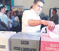 El presidente Hernández busca la reelección.