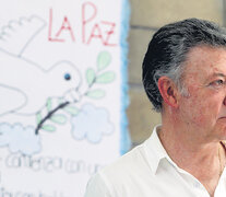 El presidente colombiano Santos participó ayer de varios actos por el aniversario.