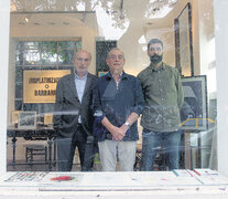 Ral Veroni, Alberto Magnasco y Víctor Aizenman, tres de los expositores de la Feria. (Fuente: Bernardino Avila) (Fuente: Bernardino Avila) (Fuente: Bernardino Avila)