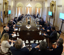 El encuentro se realizó en Casa Rosada. (Fuente: Télam) (Fuente: Télam) (Fuente: Télam)