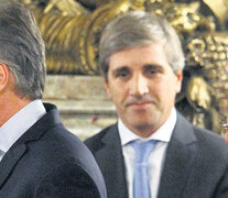 El presidente Mauricio Macri junto al ministro de Finanzas, Luis Caputo. (Fuente: Leandro Teysseire) (Fuente: Leandro Teysseire) (Fuente: Leandro Teysseire)