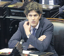 Martín Lousteau habló ayer en la Cámara de Diputados antes del debate por el Presupuesto.