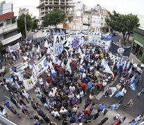 La Unión Obrera Metalúrgica marchó ayer hasta la sede local de Trabajo. (Fuente: Gentileza Cooperativa La Masa) (Fuente: Gentileza Cooperativa La Masa) (Fuente: Gentileza Cooperativa La Masa)