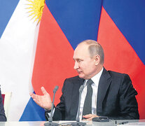 El presidente Mauricio Macri fue recibido por su par ruso, Vladimir Putin, ayer en el Kremlin. (Fuente: AFP) (Fuente: AFP) (Fuente: AFP)