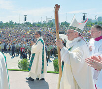 Francisco ofició una misa en el Parque O’Higgins, en el centro de Santiago. (Fuente: AFP) (Fuente: AFP) (Fuente: AFP)