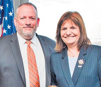 La ministra Bullrich con el titular de la DEA durante su reciente visita a Estados Unidos. (Fuente: Télam) (Fuente: Télam) (Fuente: Télam)