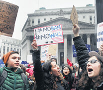 Protesta estudiantil en Nueva York contra las políticas migratorias del gobierno de Trump. (Fuente: AFP) (Fuente: AFP) (Fuente: AFP)