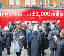 Campaña antibrexit en College Green, centro de Londres. (Fuente: AFP) (Fuente: AFP) (Fuente: AFP)