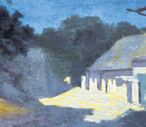 Nocturno, óleo sobre tela de Martín Malharro, 1910, 38,4x55 cm.