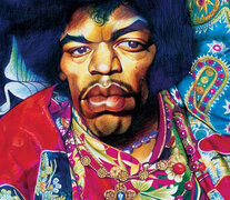 Jimi Hendrix, uno de los retratados por Cascioli.