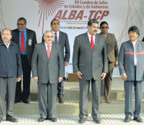 Los presidentes del bloque ALBA se reunieron en el Palacio de Miraflores. (Fuente: AFP) (Fuente: AFP) (Fuente: AFP)