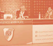 Presidente del Club Atlético River Plate (CARP), Rodolfo D’Onofrio y el Presidente del Departamento de Educación, Stéfano Di Carlo. (Fuente: River) (Fuente: River) (Fuente: River)