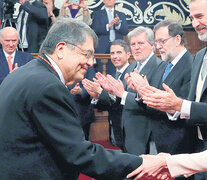 Ramírez recibió el premio de manos de las máximas autoridades españolas.