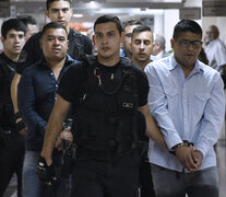 Los policías implicados llegando a la audiencia por el juicio que se les sigue (Fuente: Sebastián Granata) (Fuente: Sebastián Granata) (Fuente: Sebastián Granata)