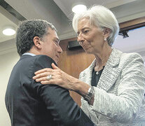 El ministro de Hacienda, Nicolás Dujovne, junto con la directora gerente del FMI, Christine Lagarde. (Fuente: AFP) (Fuente: AFP) (Fuente: AFP)