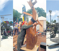Durante una semana, Resistencia sumó más pergaminos a su condición de “ciudad de las esculturas”. (Fuente: Gentileza Fatima Soliz) (Fuente: Gentileza Fatima Soliz) (Fuente: Gentileza Fatima Soliz)