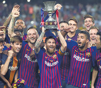 Messi y Barcelona levantan la 13ra Supercopa Española de su historia. (Fuente: AFP) (Fuente: AFP) (Fuente: AFP)