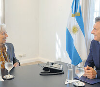 El presidente Mauricio Macri junto a la directora gerente del FMI, Christine Lagarde. (Fuente: NA) (Fuente: NA) (Fuente: NA)