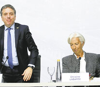 Nicolás Dujovne y Christine Lagarde. La pregunta es qué pasará cuando se acaben los recursos prestados. (Fuente: NA) (Fuente: NA) (Fuente: NA)