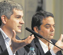 Los ministros Marcos Peña y Jorge Triaca se reunieron con la cúpula de la CGT. (Fuente: Télam) (Fuente: Télam) (Fuente: Télam)