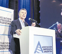 El presidente Mauricio Macri habló en la apertura del encuentro de la Asociación Empresaria Argentina. (Fuente: NA) (Fuente: NA) (Fuente: NA)