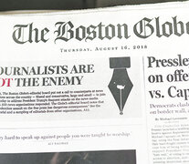 El tradicional diario The Boston Globe inició una campaña que comenzó el miércoles.