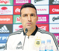 Lionel Scaloni, ex campeón del mundo Sub-20, ayer en Ezeiza.