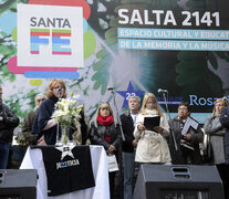 En el aniversario, hubo una toma de posesión simbólica del lugar que será centro educativo. (Fuente: Andres Macera) (Fuente: Andres Macera) (Fuente: Andres Macera)