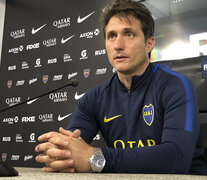 Guillermo Barros Schelotto durante la conferencia de prensa. (Fuente: Noticias Argentinas) (Fuente: Noticias Argentinas) (Fuente: Noticias Argentinas)