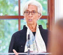 Christine Lagarde, directora gerente del FMI. Expectativas de anuncios para la semana entrante.