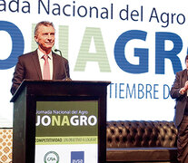 Mauricio Macri en la Jornada Anual del Agro. Defensa de la agroexportación y de la gran empresa.