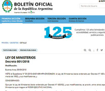 El Boletín Oficial recién se publicó completo cerca de las 17.