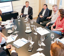 Mauricio Macri encabezó ayer una reunión de gabinete en Olivos a su vuelta de Nueva York.