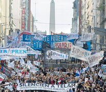 Trabajadores de prensa repudiaron la política de medios del gobierno nacional. (Fuente: NA) (Fuente: NA) (Fuente: NA)