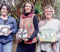 Gisela Arandia (izq.) y Marcela Sanmartino (der.) iniciaron la página. Lucila Alemán se sumó después. (Fuente: Martín Dutil) (Fuente: Martín Dutil) (Fuente: Martín Dutil)