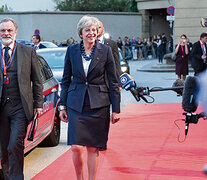 May participa de la cumbre informal que celebra la Unión Europea en Salzburgo, Austria. (Fuente: AFP) (Fuente: AFP) (Fuente: AFP)