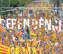 La movilización de ayer fue la primera Diada desde el referéndum del 1º de octubre. (Fuente: AFP) (Fuente: AFP) (Fuente: AFP)