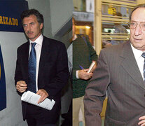 Mauricio Macri y David Pintado, presidentes de Boca y de River en el 2000, cuando llegaron las propuestas de ISL y Hicks, Muse, Tate &amp;amp; Furst. (Fuente: DyN) (Fuente: DyN) (Fuente: DyN)