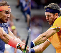 Rafael Nadal y Juan Martín Del Potro, el número uno y el número tres del mundo. (Fuente: AFP) (Fuente: AFP) (Fuente: AFP)