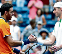 Juan Martín Del Potro, ganador ayer frente al local Isner.