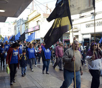 La marcha recorrió la zona centro de la ciudad. (Fuente: Sebastián Vargas) (Fuente: Sebastián Vargas) (Fuente: Sebastián Vargas)