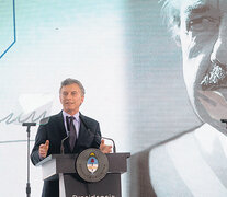 Mauricio Macri encabezó el acto en el Museo de la Casa Rosada. (Fuente: NA) (Fuente: NA) (Fuente: NA)