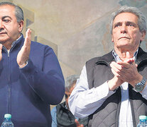 La dupla conductora de la CGT, Héctor Daer y Carlos Acuña. (Fuente: NA) (Fuente: NA) (Fuente: NA)